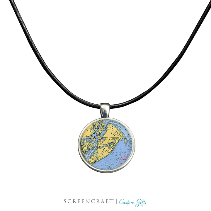Nautical Chart Pendant