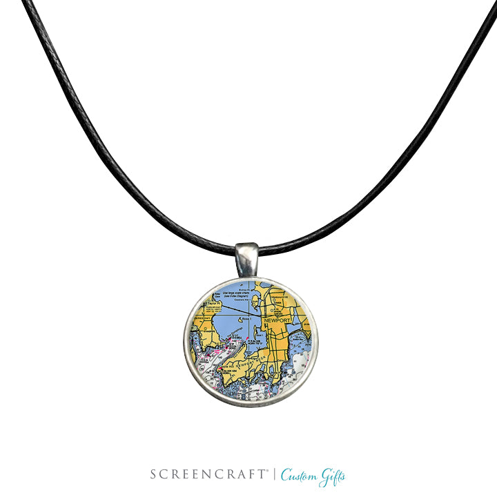 Nautical Chart Pendant