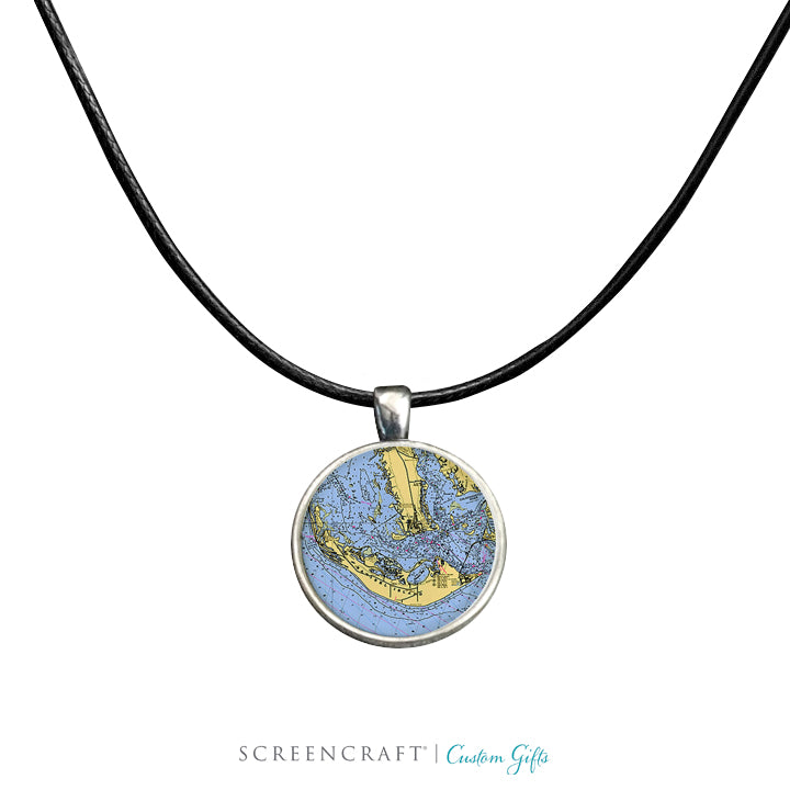 Nautical Chart Pendant