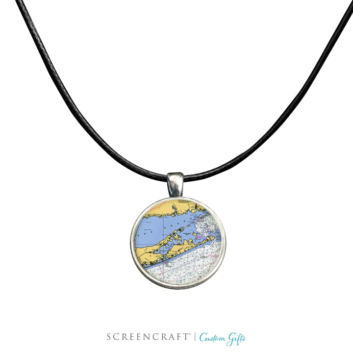 Nautical Chart Pendant