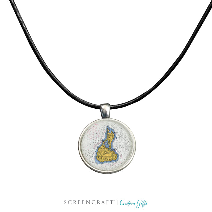 Nautical Chart Pendant