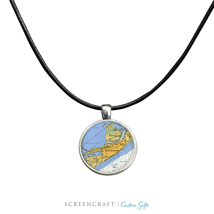 Nautical Chart Pendant