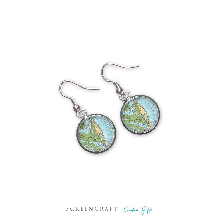 Nautical Chart Earrings