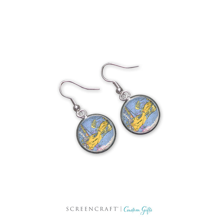Nautical Chart Earrings