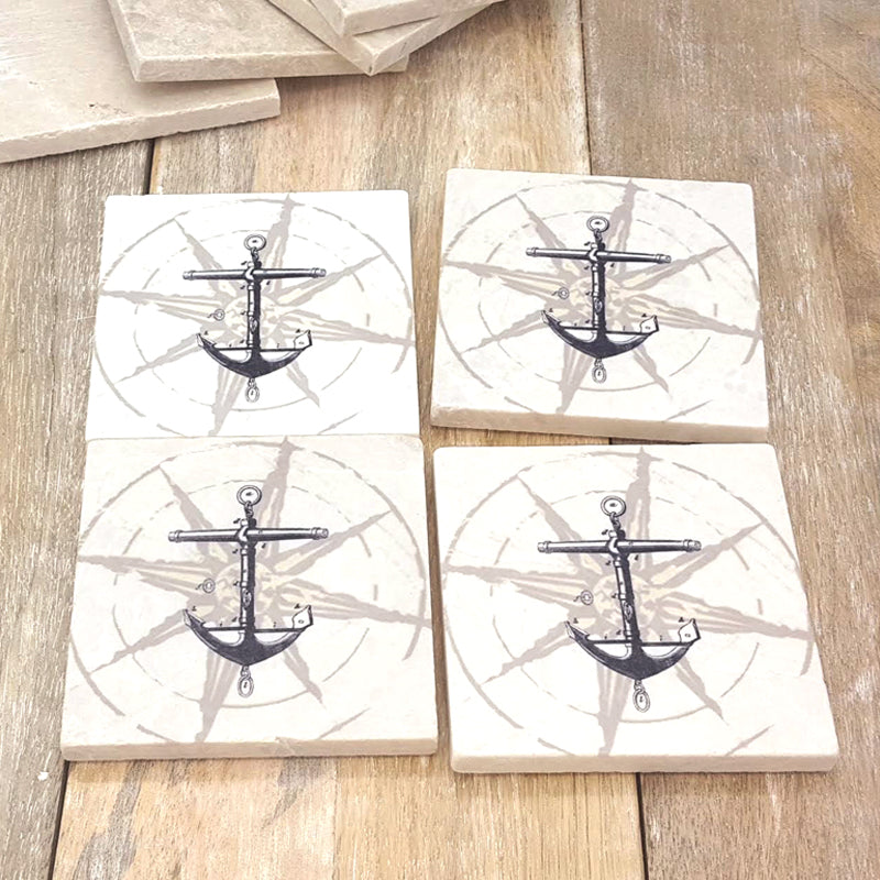 Anchor Set of 4 coasters