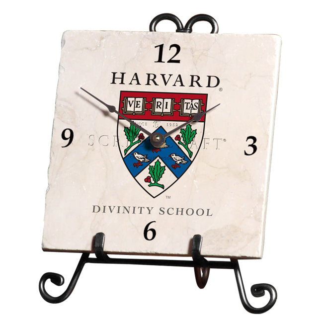 Harvard University Divinity School Marble Desk Clock
