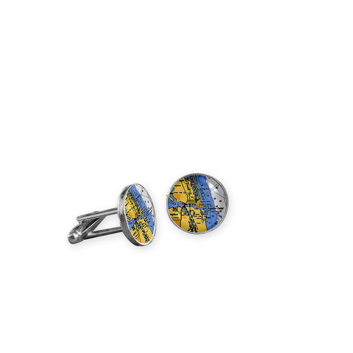 Nautical Chart Cuff Links