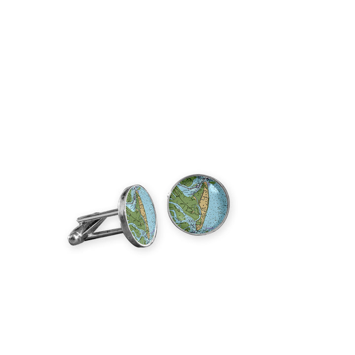 Nautical Chart Cuff Links