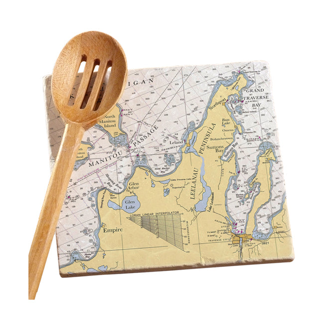 Leelanau Peninsula, MI  Marble Trivet