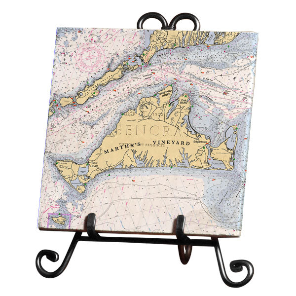 Personalized Nautical Chart Marble Trivet