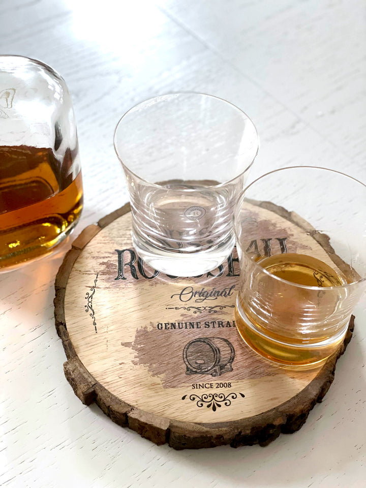 Personalized Whiskey Wood Trivet