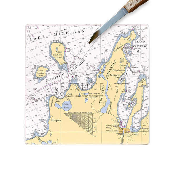 Leelanau Peninsula, MI  Glass Cutting Board