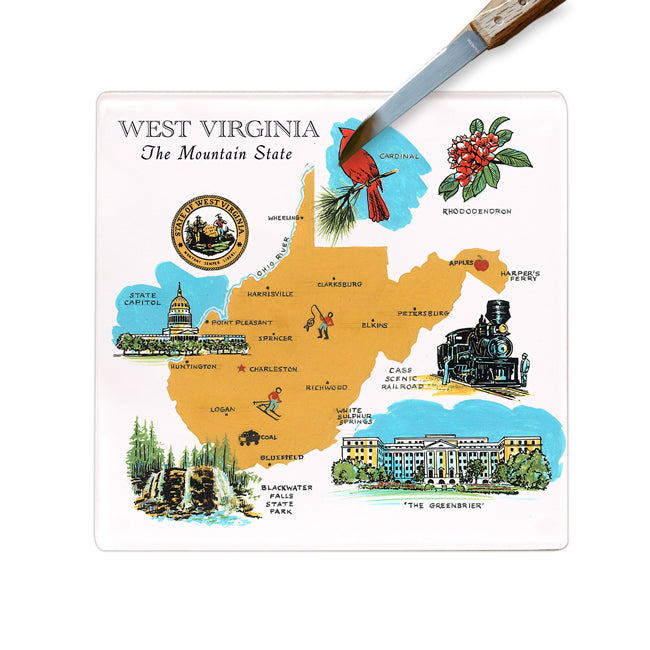 Celebrate Your State - Glass Cutting Board