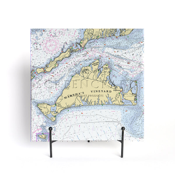 Personalized Nautical Chart Glass Cutting Board