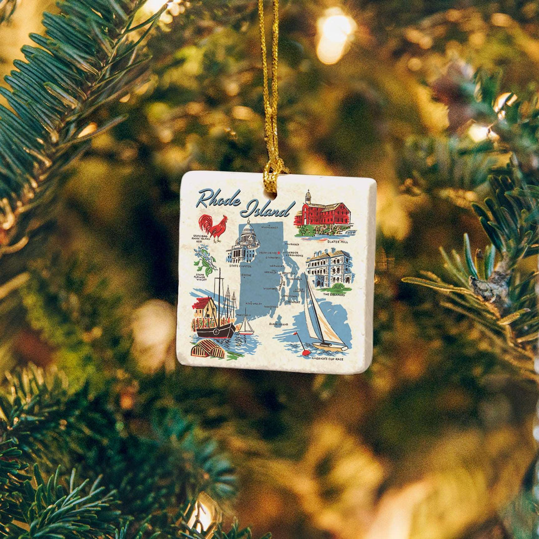 Celebrate Your State - Marble Ornament