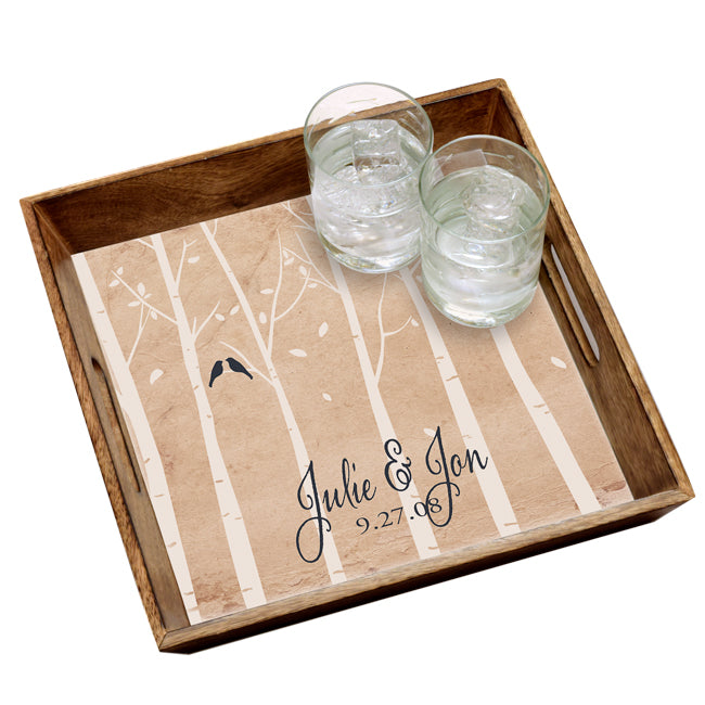 Personalized Anniversary Serving Tray