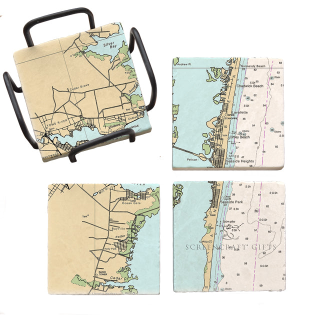 Seaside Park, NJ- Marble Coaster Set