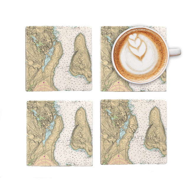 Sedgwick, ME - Marble Coaster Set