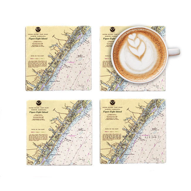 Figure Eight Island - Marble Coaster Set