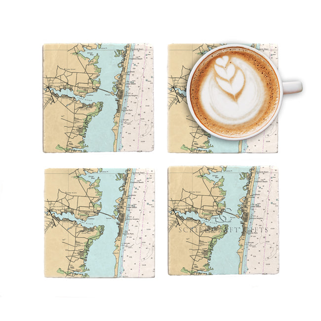 Seaside Park, NJ- Marble Coaster Set