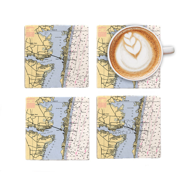 Seaside Park, NJ- Marble Coaster Set