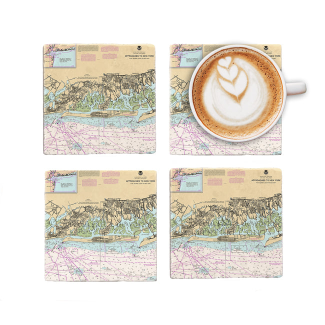 Long Beach, NY- Marble Coaster Set