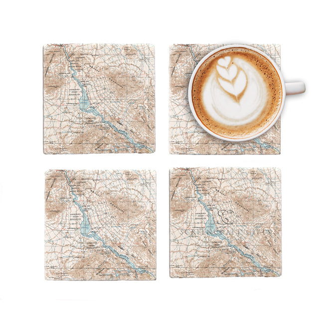 Lake Havasu, AZ -  Marble Coaster Set