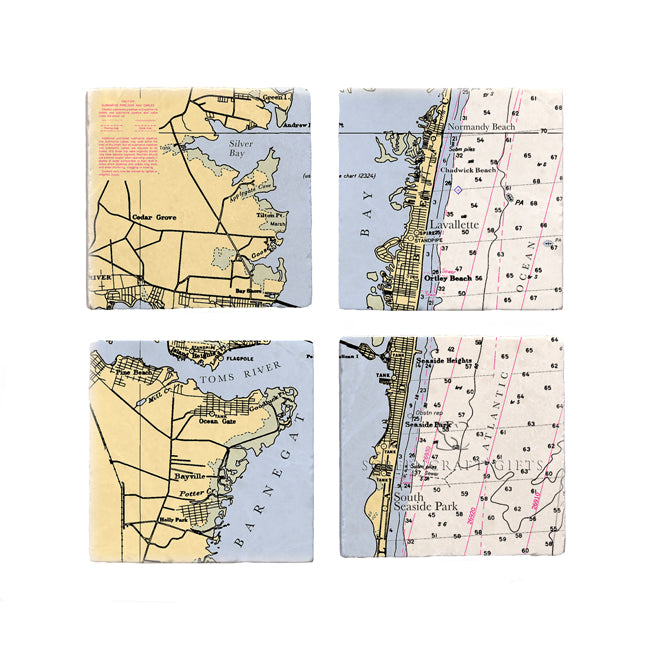 Seaside Park, NJ- Marble Coaster Set