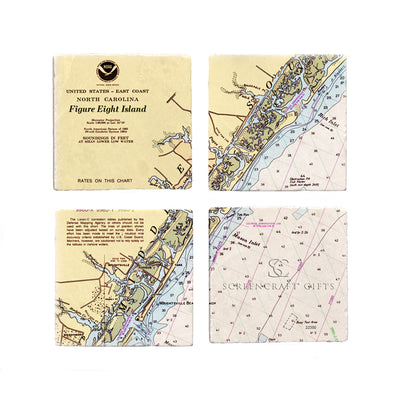 Figure Eight Island - Marble Coaster Set