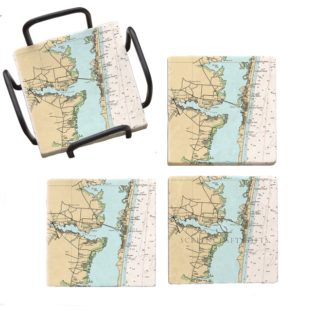 Seaside Park, NJ- Marble Coaster Set