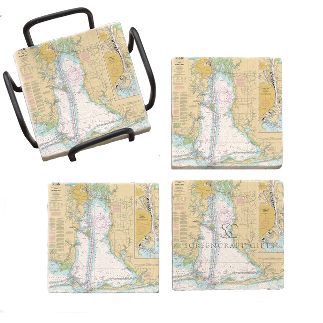 Mobile, AL - Marble Coaster Set