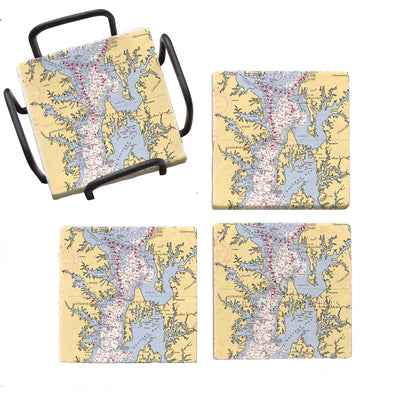 Chesapeake Bay - Marble Coaster Set