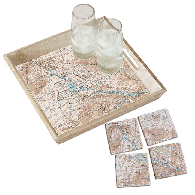 Lake Havasu, AZ -  Marble Coaster Set