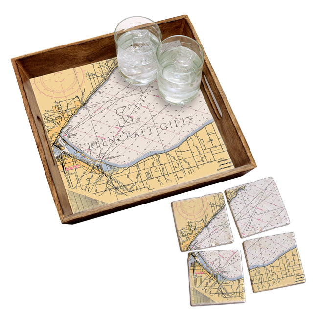 Lake Superior -  Marble Coaster Set