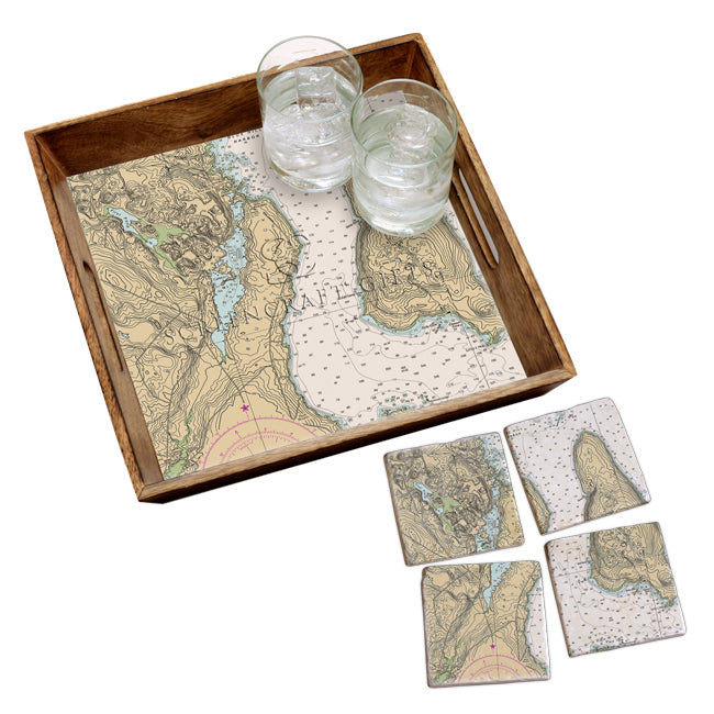 Sedgwick, ME - Marble Coaster Set