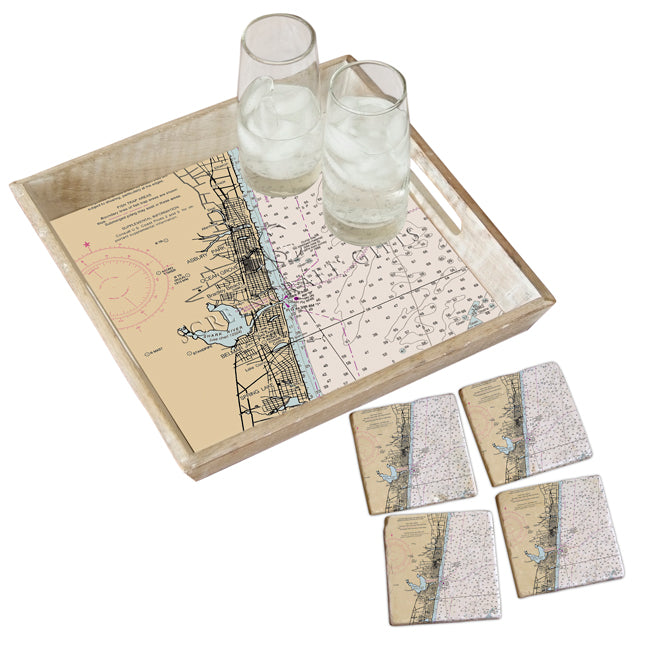 Ocean Grove, NJ  - Marble Coaster Set