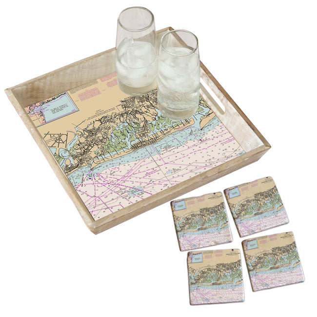 Long Beach, NY- Marble Coaster Set