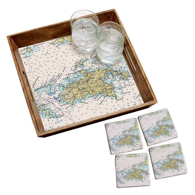 St. John - Marble Coaster Set