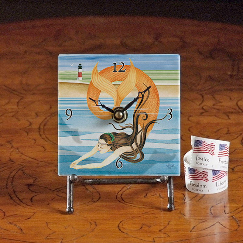 Mermaid - Mini Desk Clock