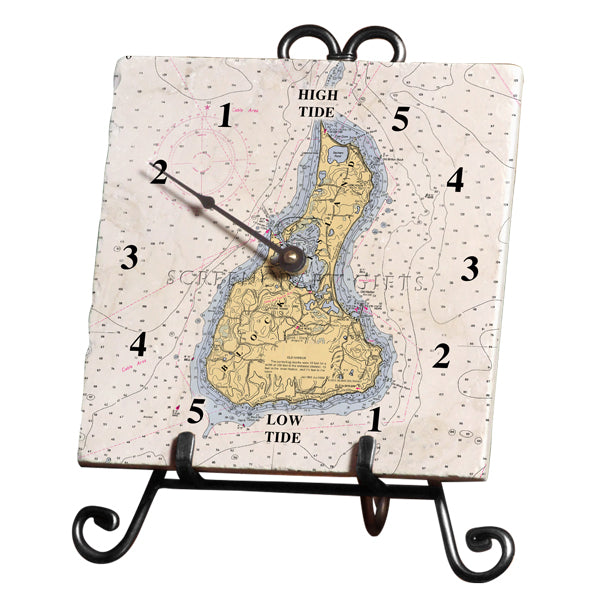 Personalized Nautical Chart Tide Clock