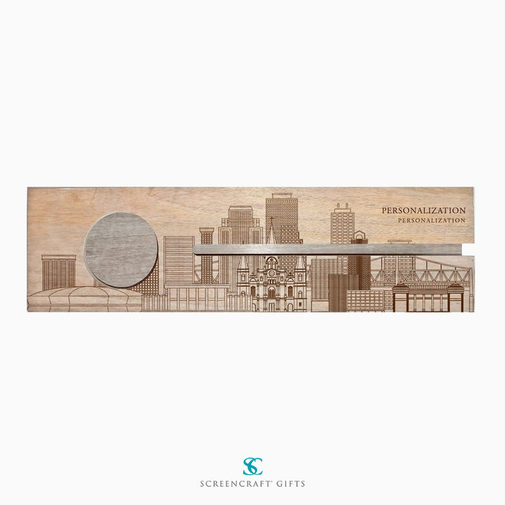 New Orleans Skyline - Personalized Beverage Server