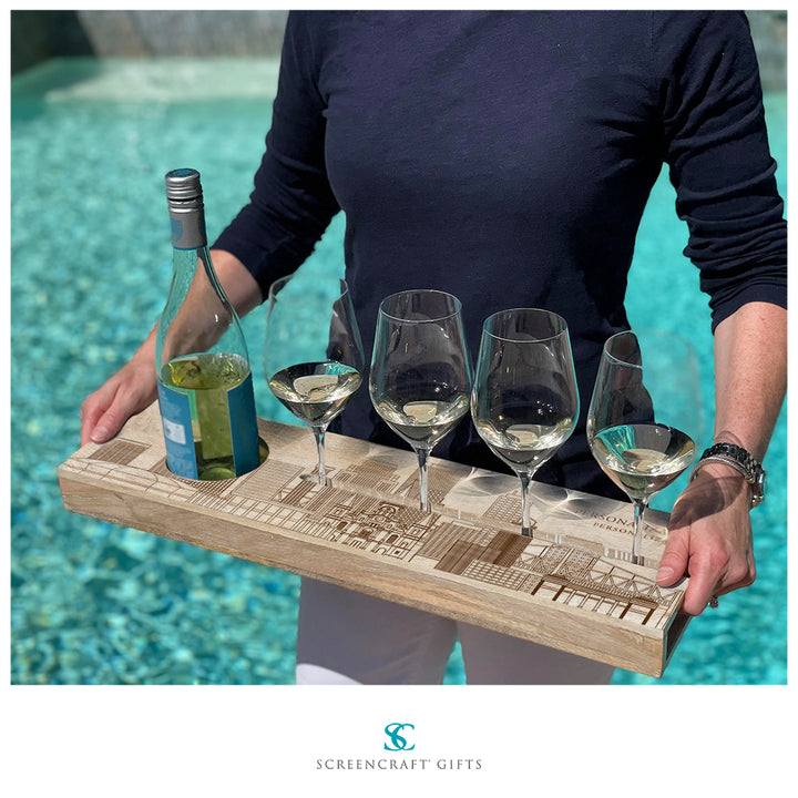 New Orleans Skyline - Personalized Beverage Server