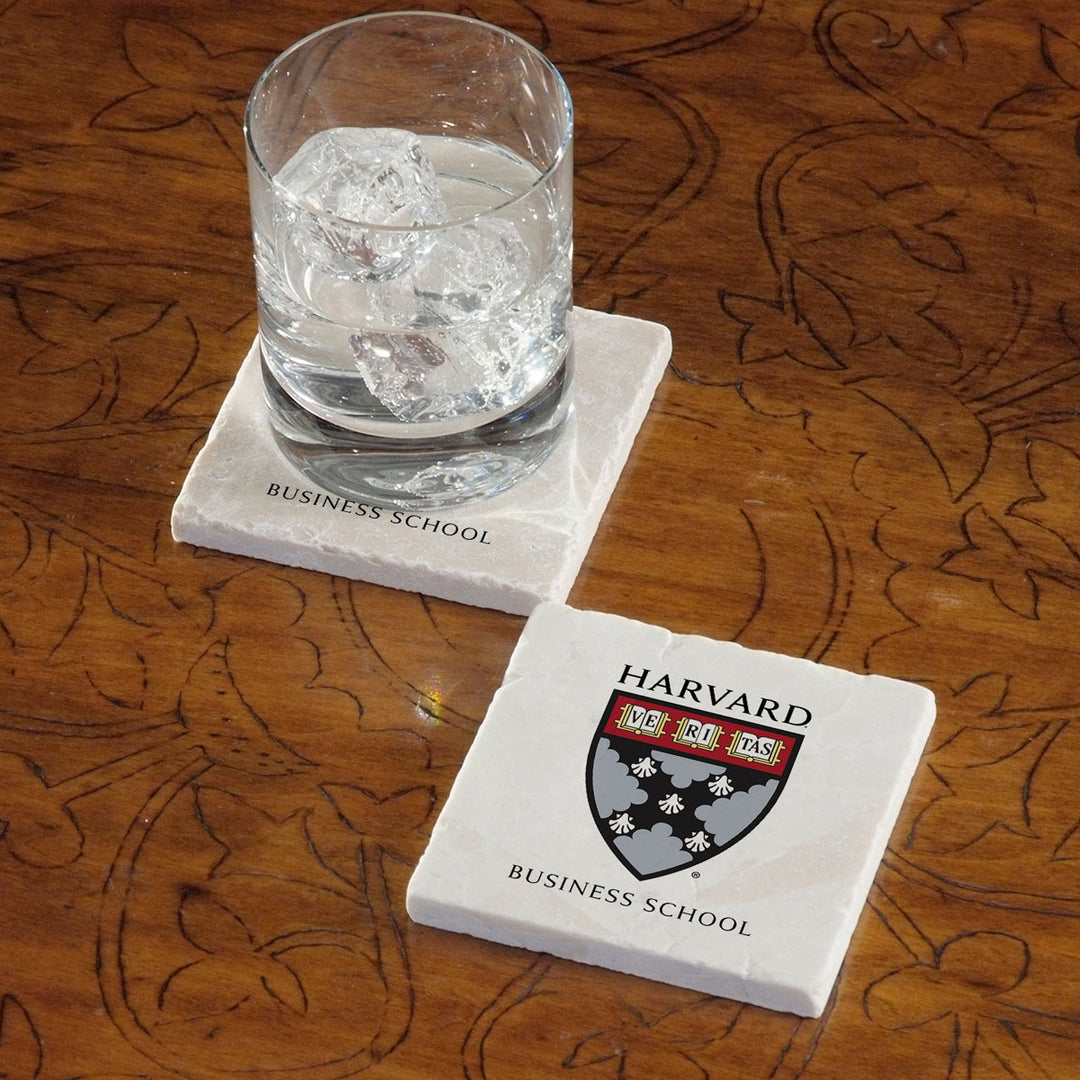 Harvard University Business School Marble Coaster - Single