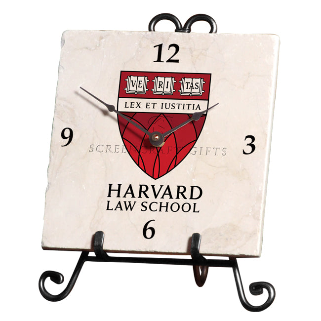 Harvard University Law School Marble Desk Clock