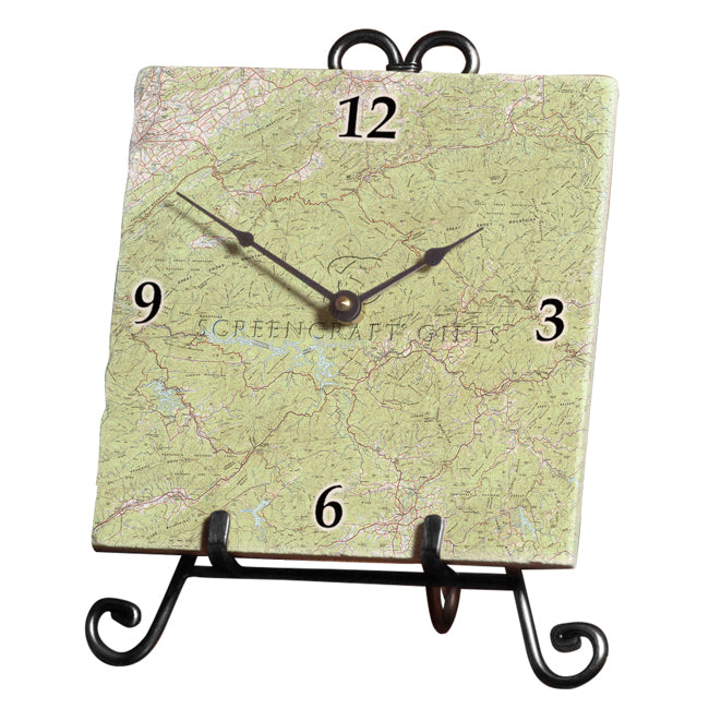 Great Smoky Mountains National Park-  Marble Desk Clock