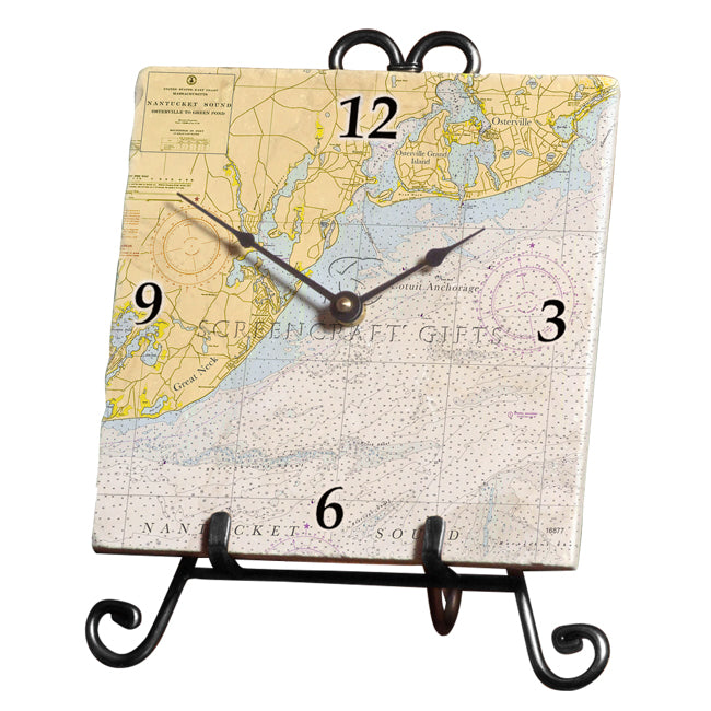 Osterville, MA - Marble Desk Clock