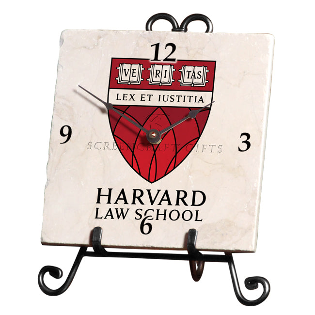 Harvard University Law School Marble Desk Clock
