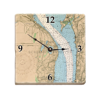 Haverstraw, NY - Marble Desk Clock
