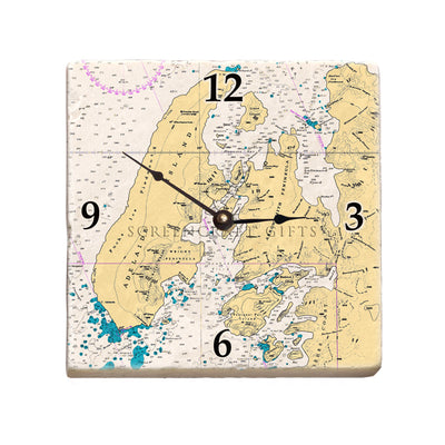 Adelaide Island, Antarctica - Marble Desk Clock