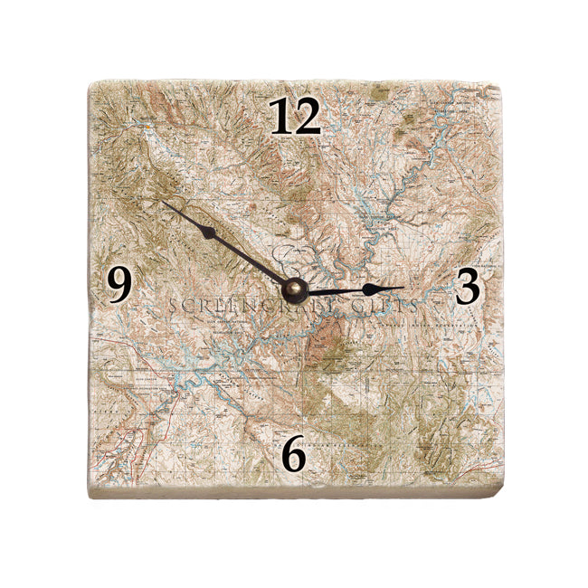 Glen Canyon National Recreation Area-  Marble Desk Clock